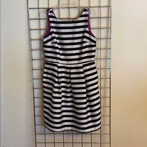 White House Black Market Striped Cocktail Dress